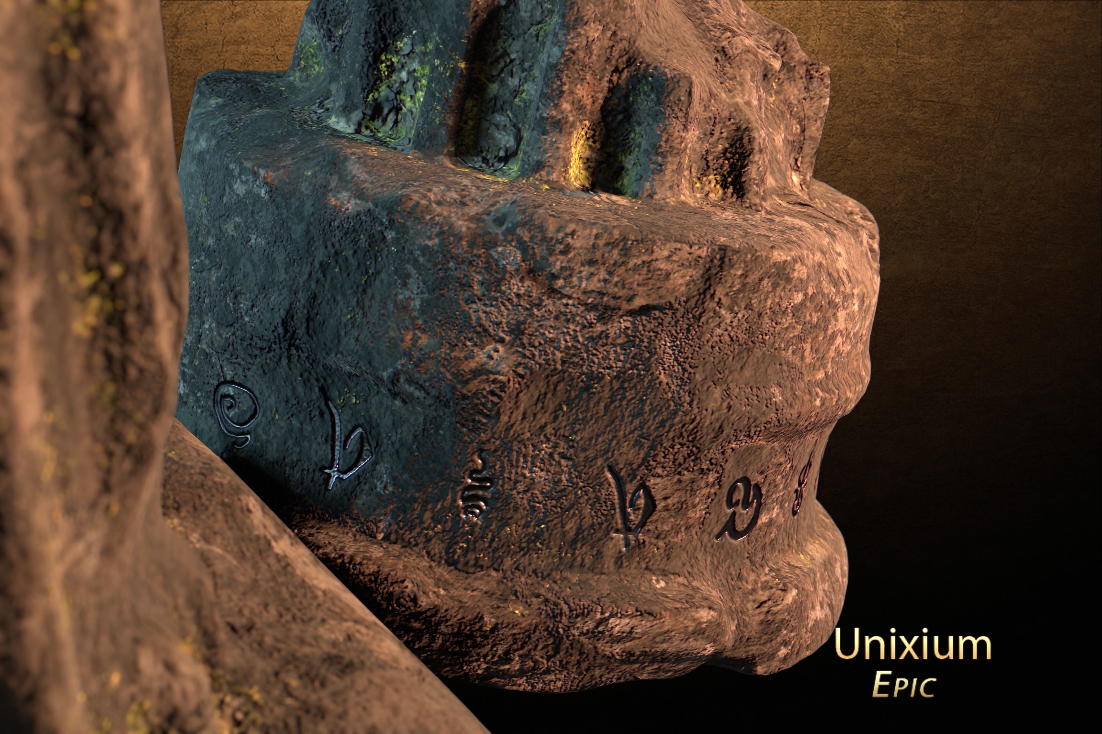 Modular Ancient Atlantean Temple Low-poly 3D model_23