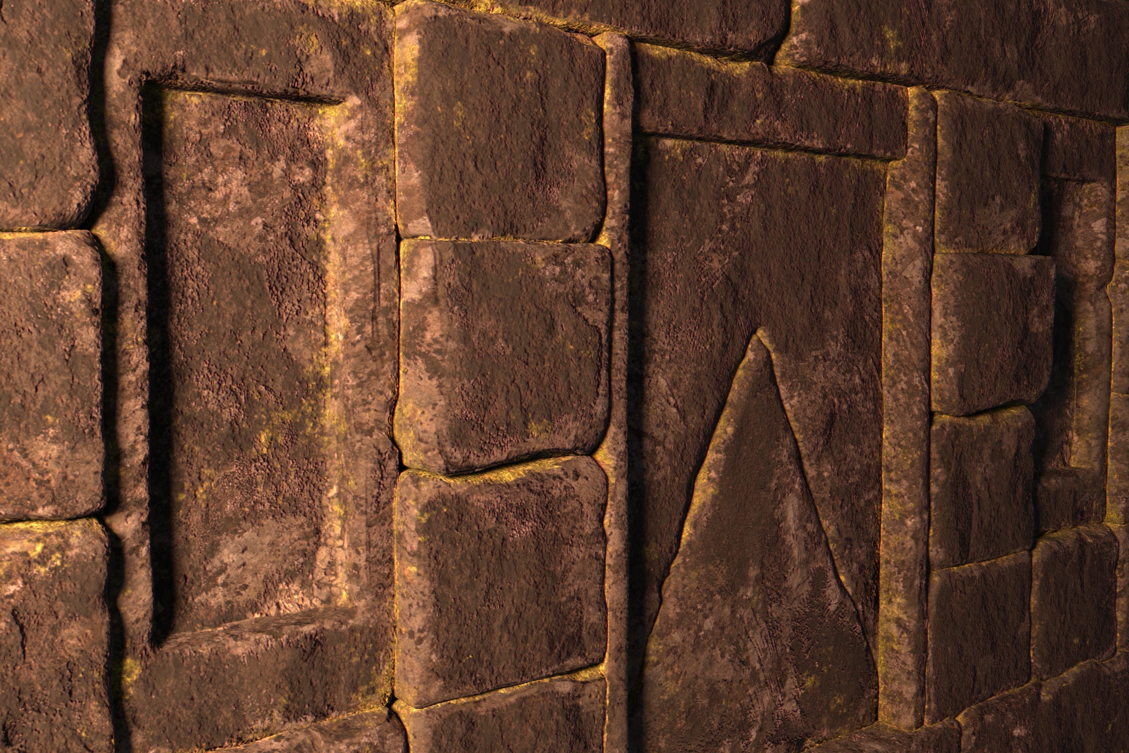 Modular Ancient Atlantean Temple Low-poly 3D model_36