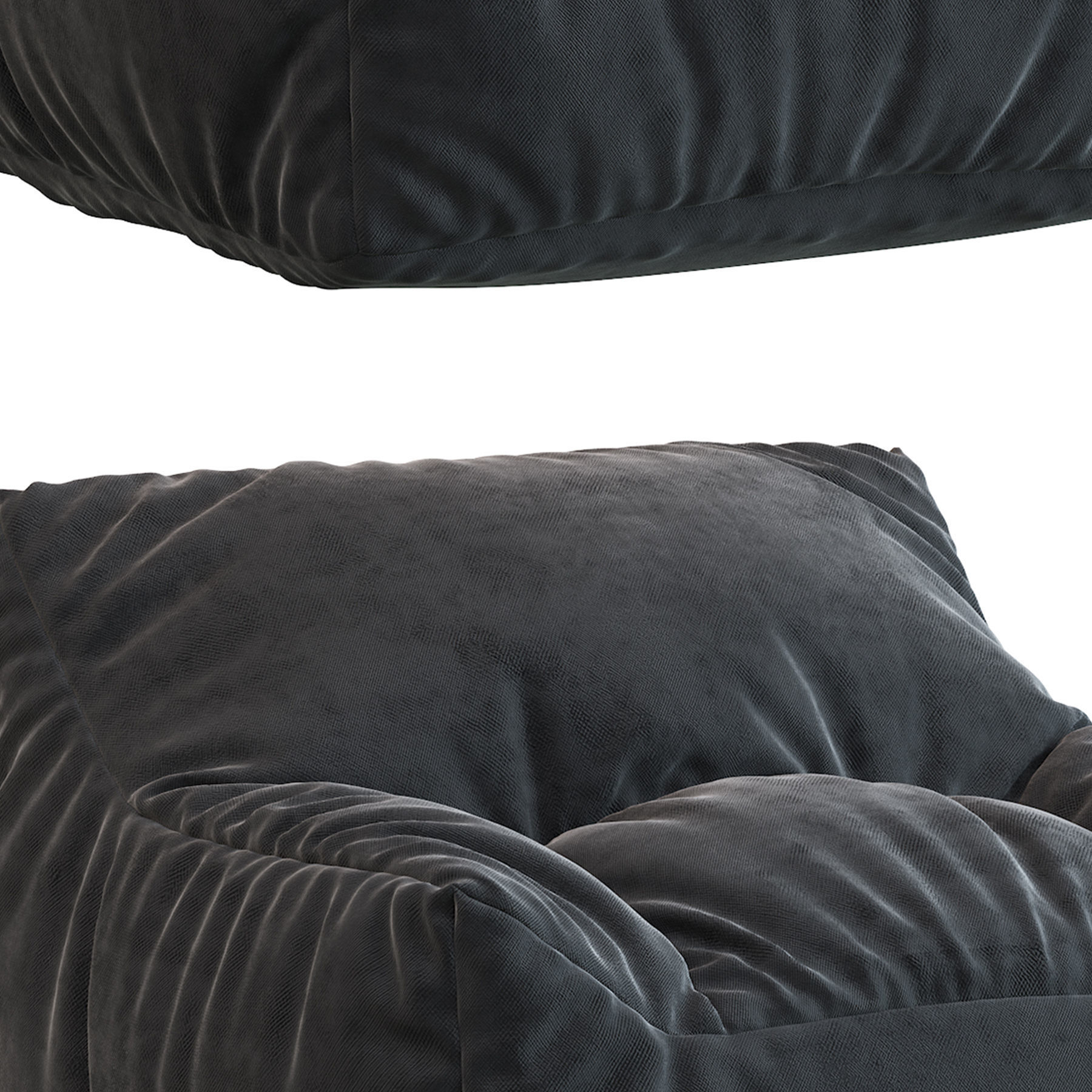 Big Joe Lux Large Bean Bag Chair and Lounger 3D model_7