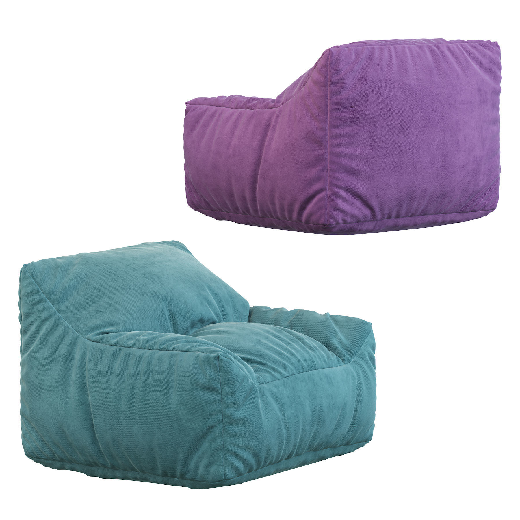 Big Joe Lux Large Bean Bag Chair and Lounger 3D model_2