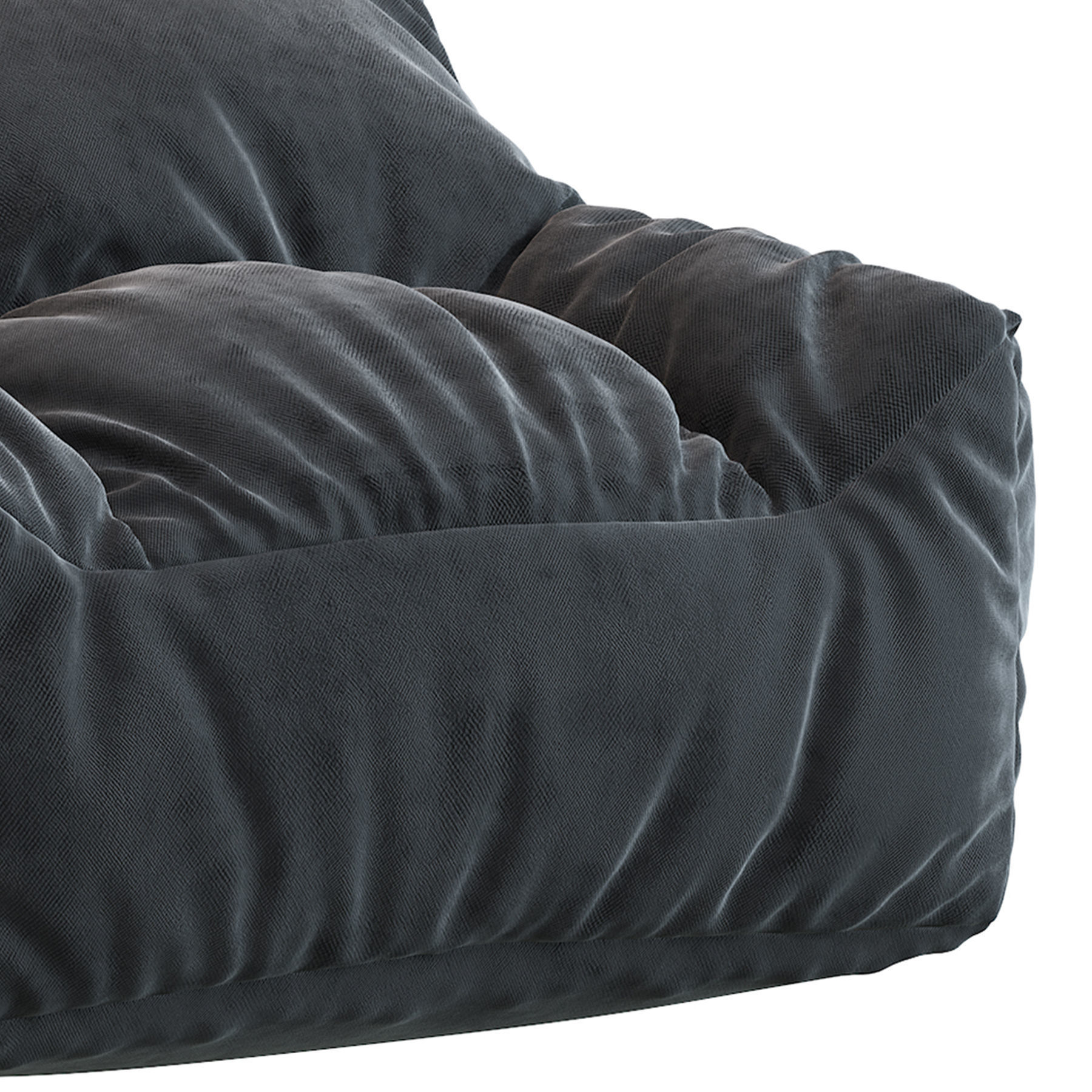 Big Joe Lux Large Bean Bag Chair and Lounger 3D model_6