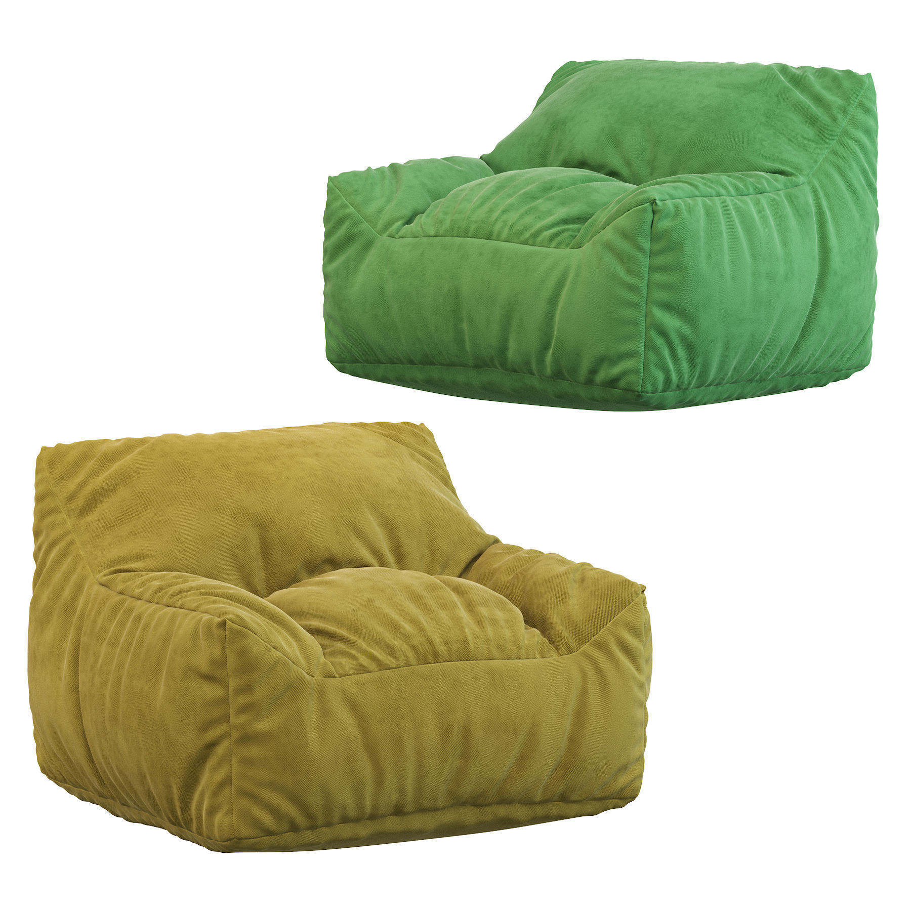 Big Joe Lux Large Bean Bag Chair and Lounger 3D model_1