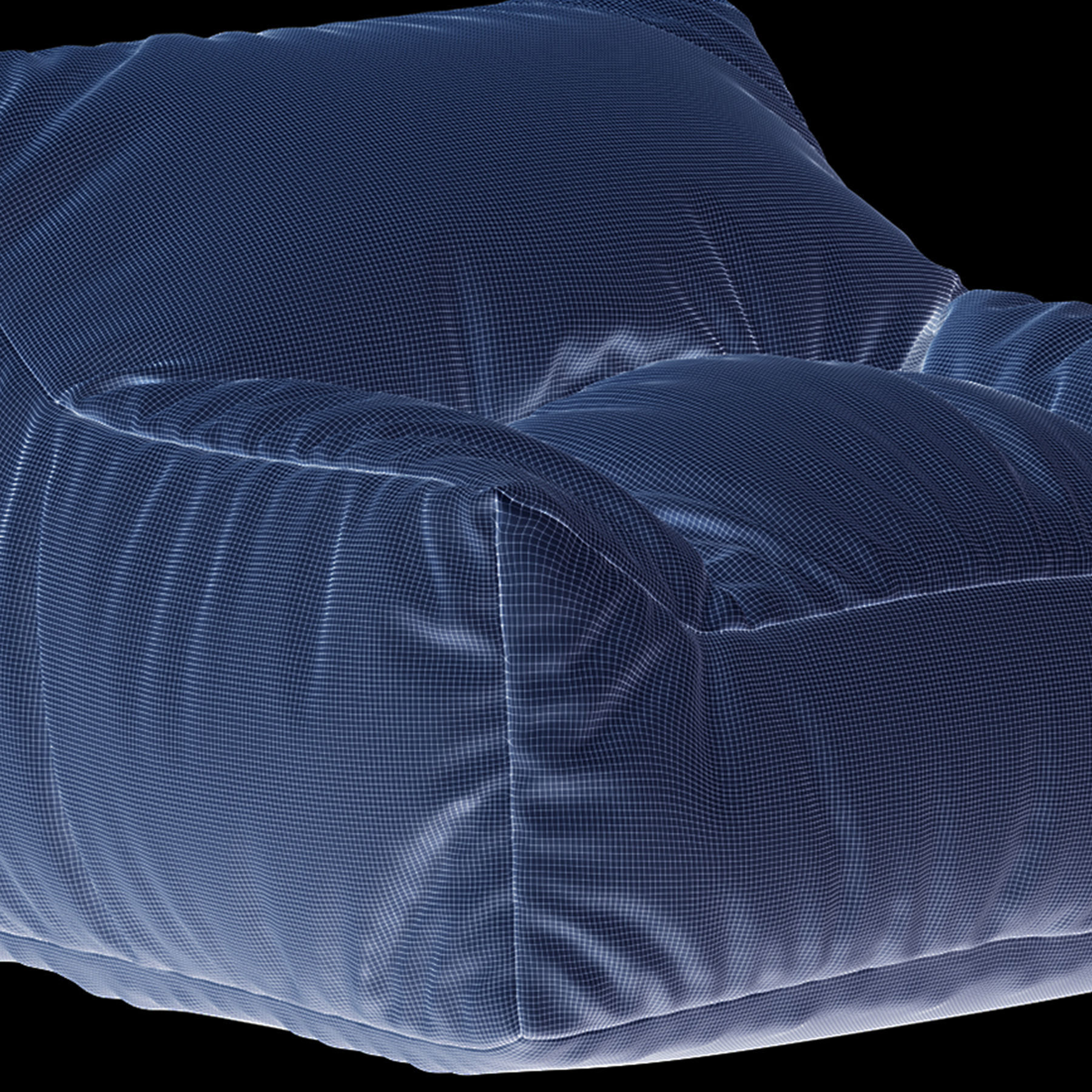 Big Joe Lux Large Bean Bag Chair and Lounger 3D model_23