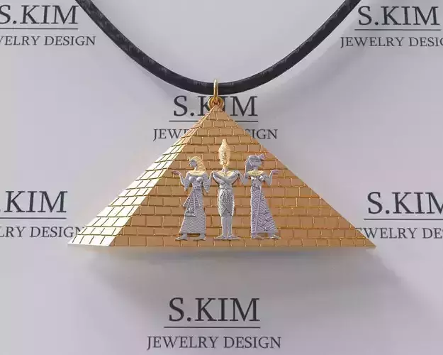 Egypt pyramid pendant
