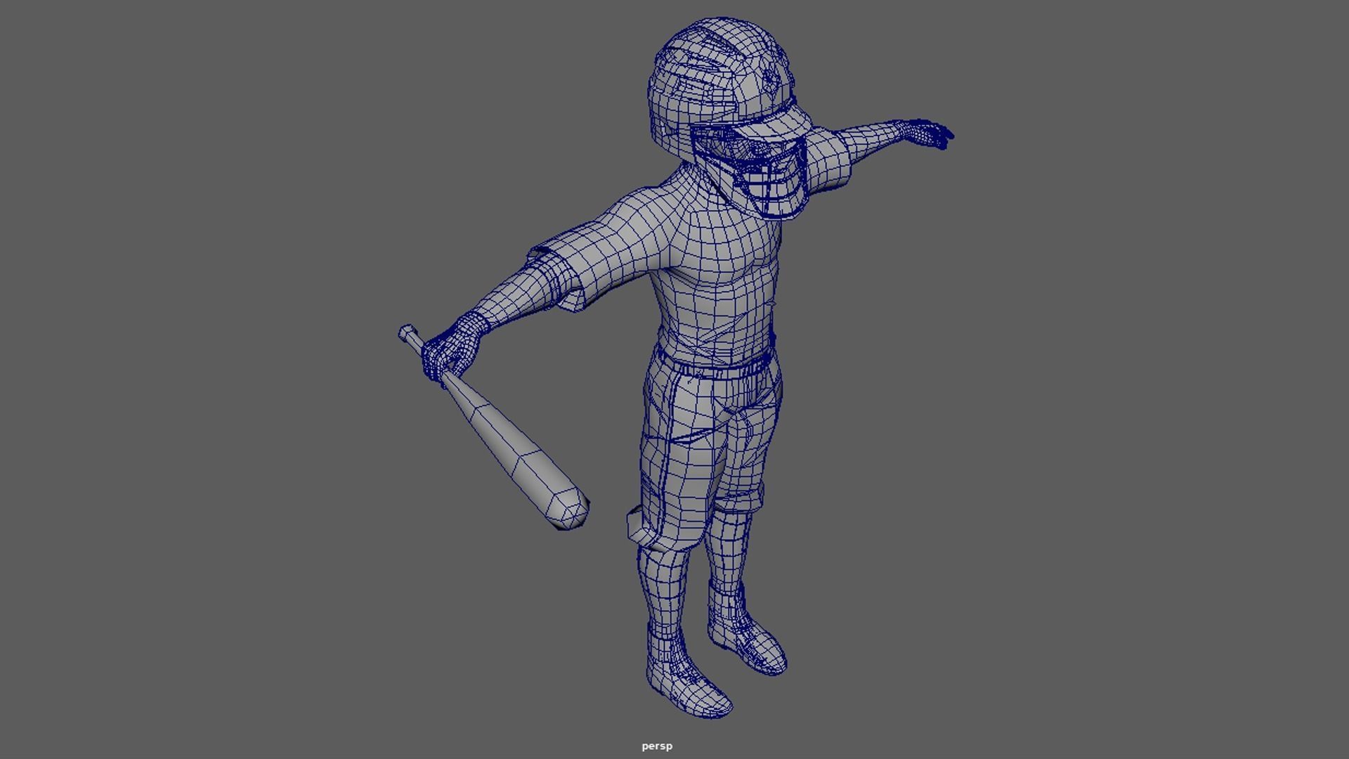 Baseball Actions 3D model_23