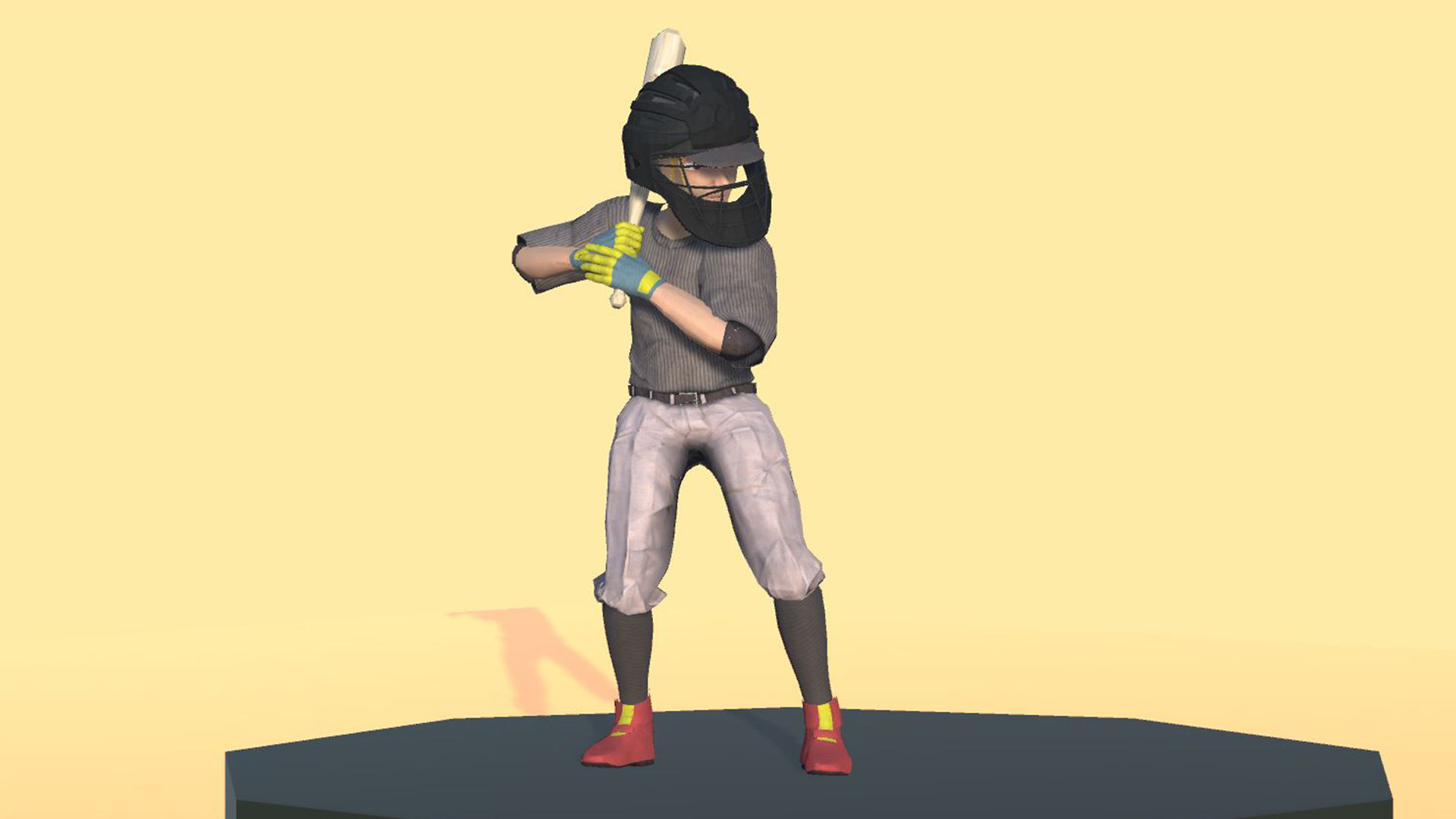 Baseball Actions 3D model_19