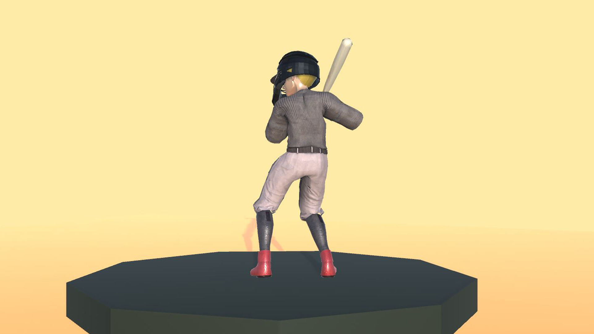 Baseball Actions 3D model_4