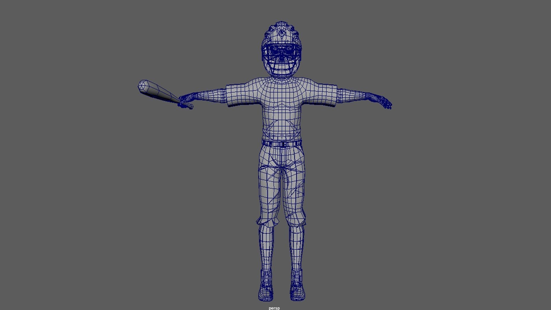 Baseball Actions 3D model_21