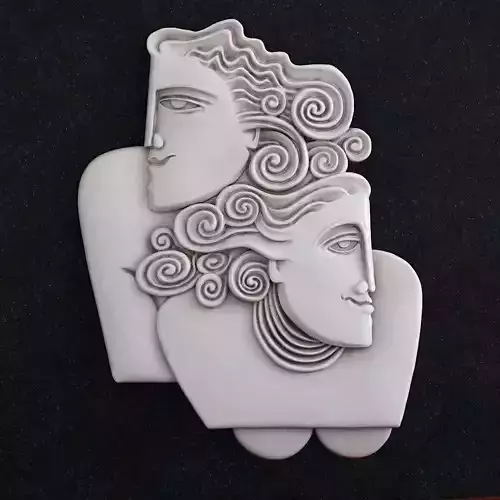 Jewelry pendant Twins zodiac