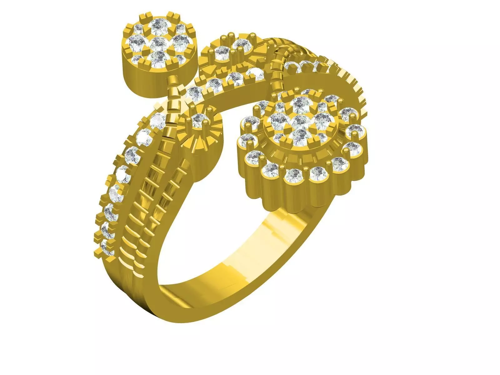pressure setting engagement rings -06 3D print model