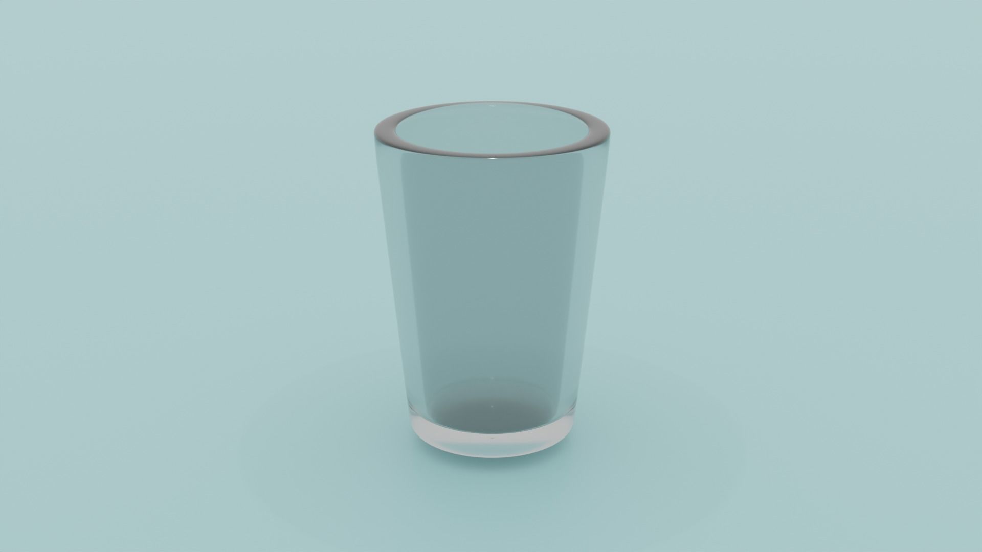 3D Realistic Glass of water Free 3D model_1