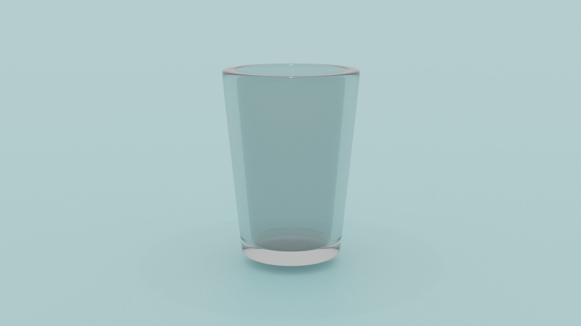 3D Realistic Glass of water Free 3D model_2