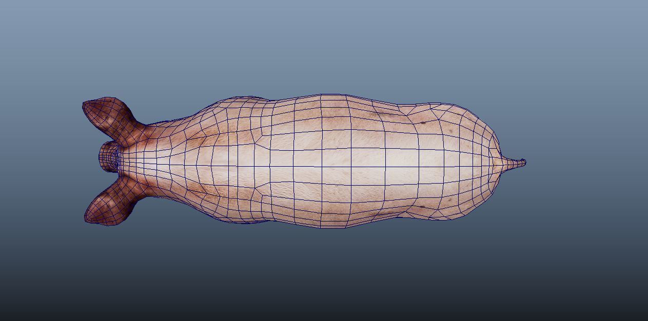 Pig Animated VFX Grace Low-poly 3D model_10