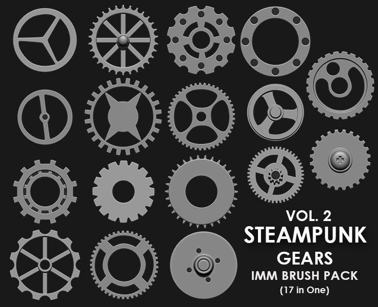 Hardsurface Environment Megapack Imm Brushes 409 All in One 3D model_17
