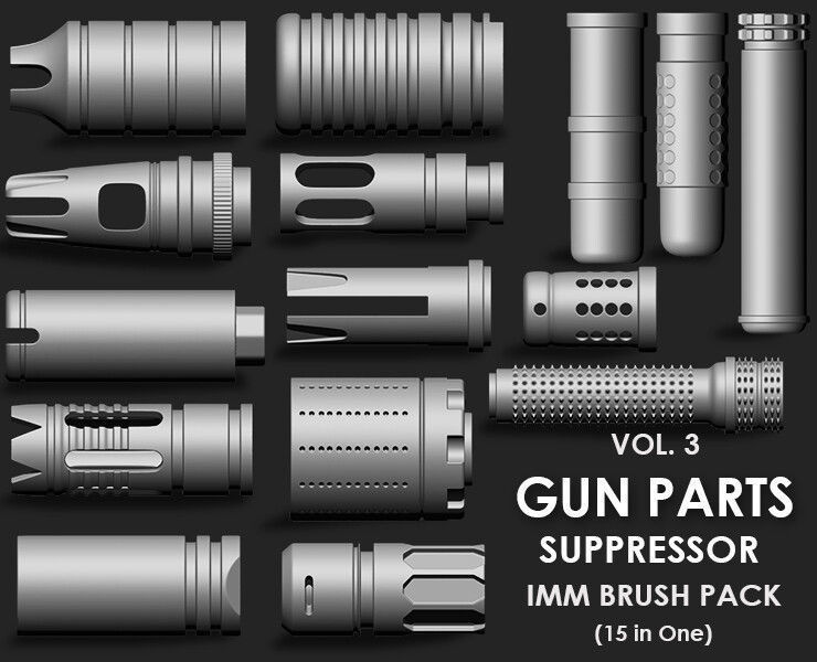 Hardsurface Environment Megapack Imm Brushes 409 All in One 3D model_8