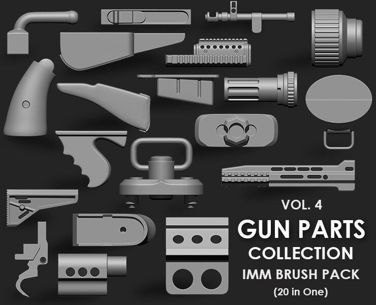 Hardsurface Environment Megapack Imm Brushes 409 All in One 3D model_9