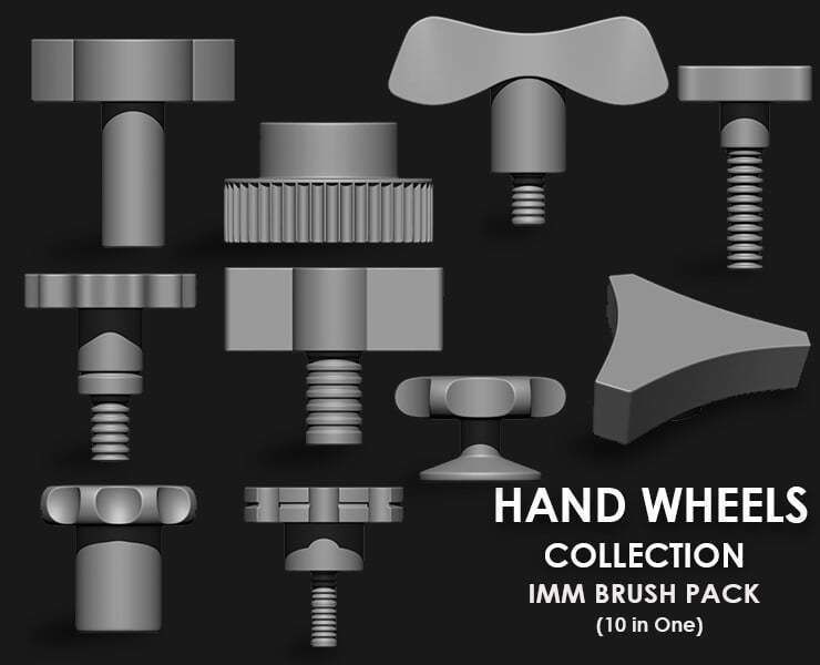 Hardsurface Environment Megapack Imm Brushes 409 All in One 3D model_12