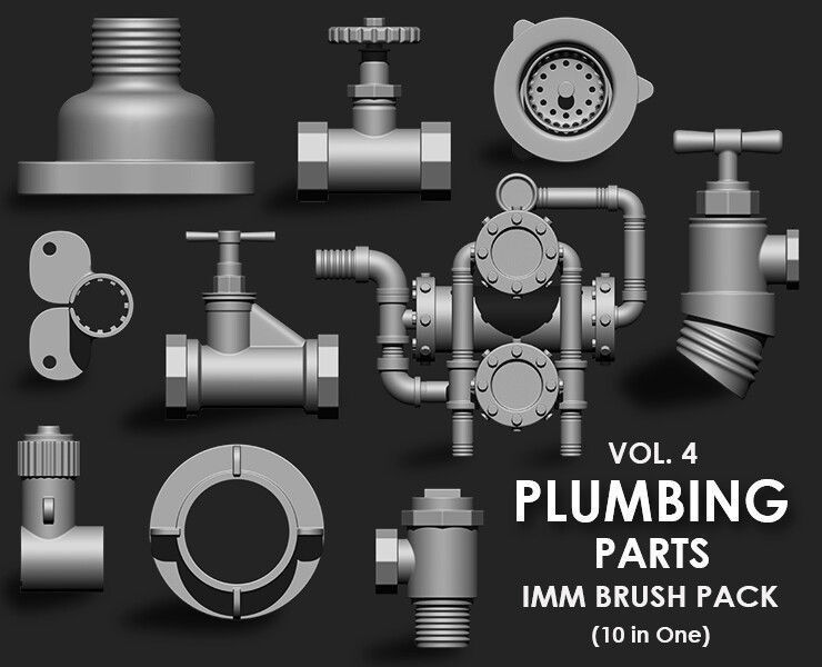 Hardsurface Environment Megapack Imm Brushes 409 All in One 3D model_21