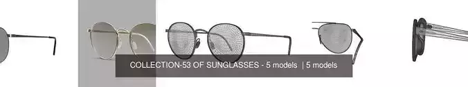 COLLECTION-53 OF SUNGLASSES - 5 models  