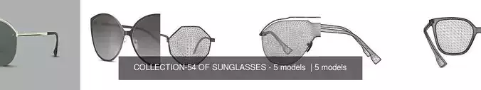 COLLECTION-54 OF SUNGLASSES - 5 models  