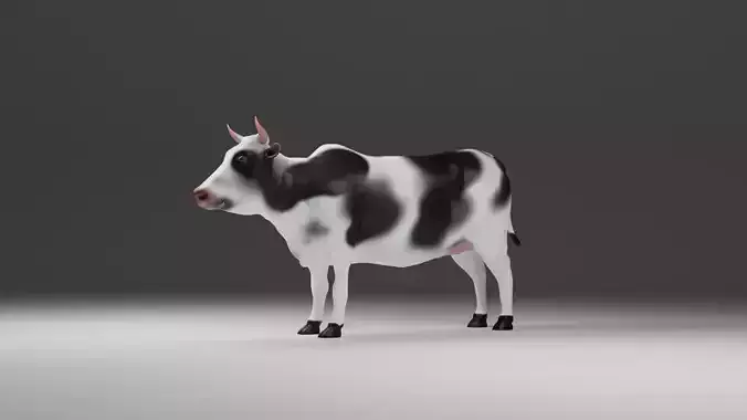 low-poly Cow