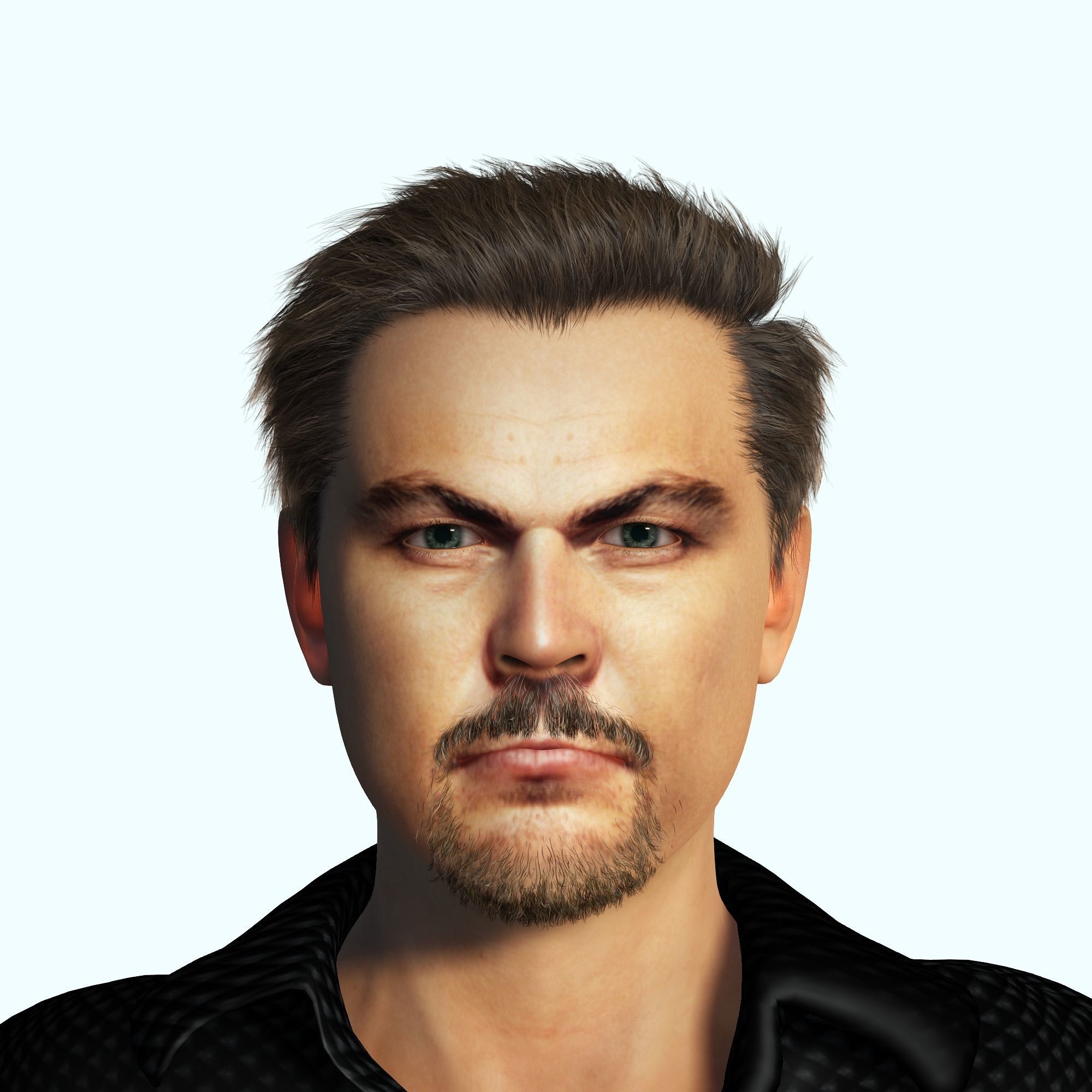 Leonardo DiCaprio 3D Rigged model ready for animation 3D model_13