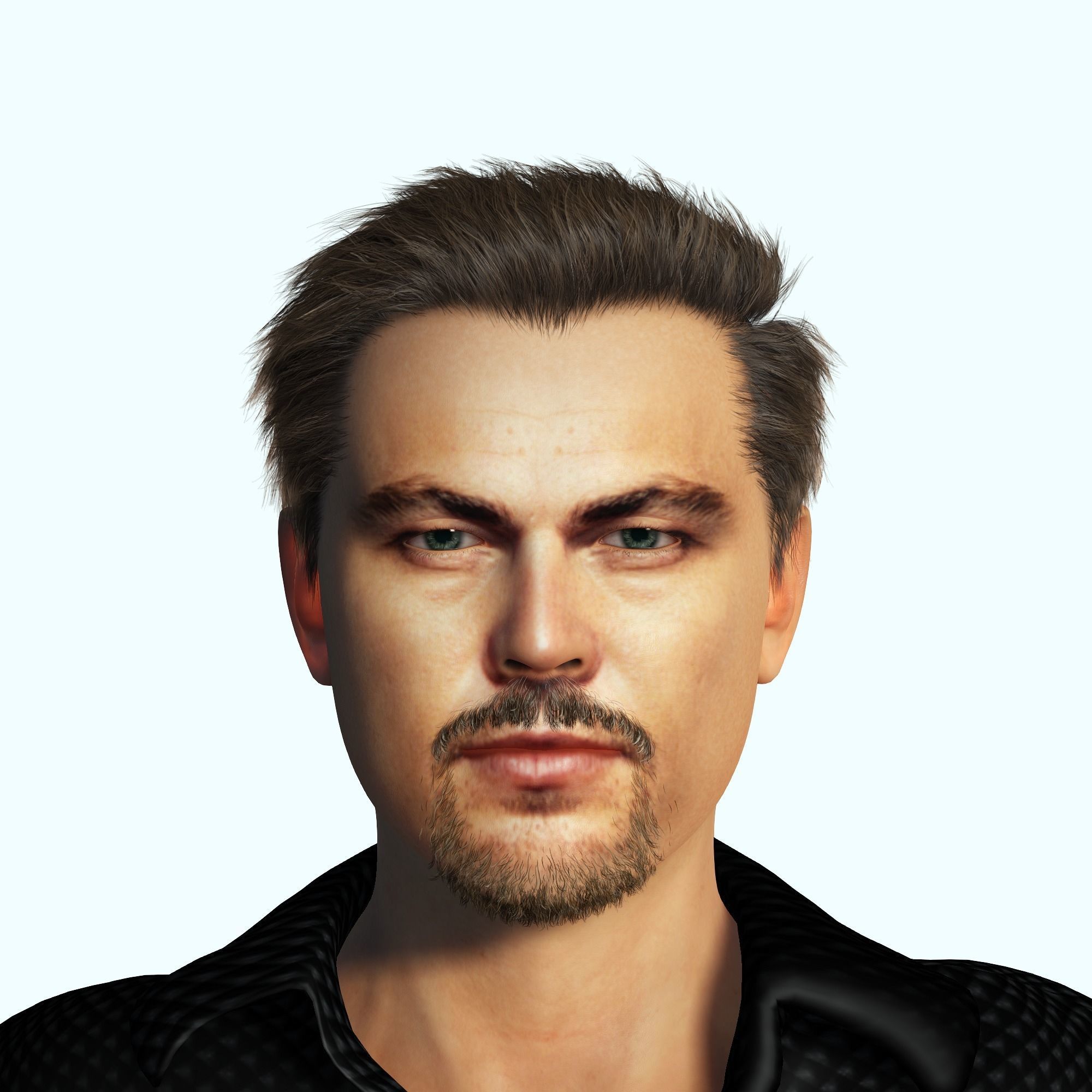 Leonardo DiCaprio 3D Rigged model ready for animation 3D model_12