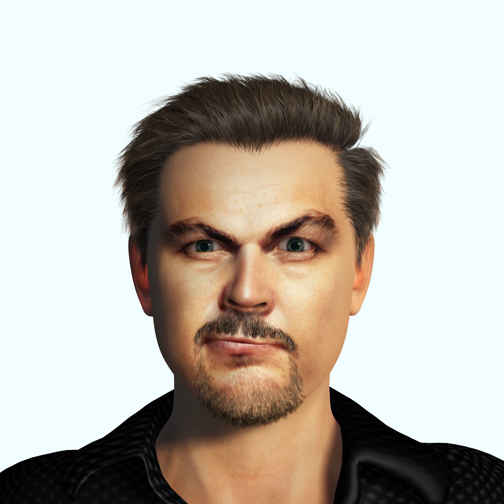 Leonardo DiCaprio 3D Rigged model ready for animation 3D model_10