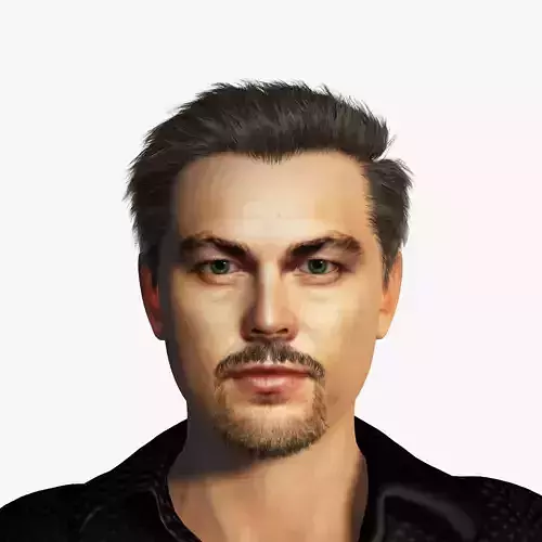 Leonardo DiCaprio 3D Rigged model ready for animation 3D model