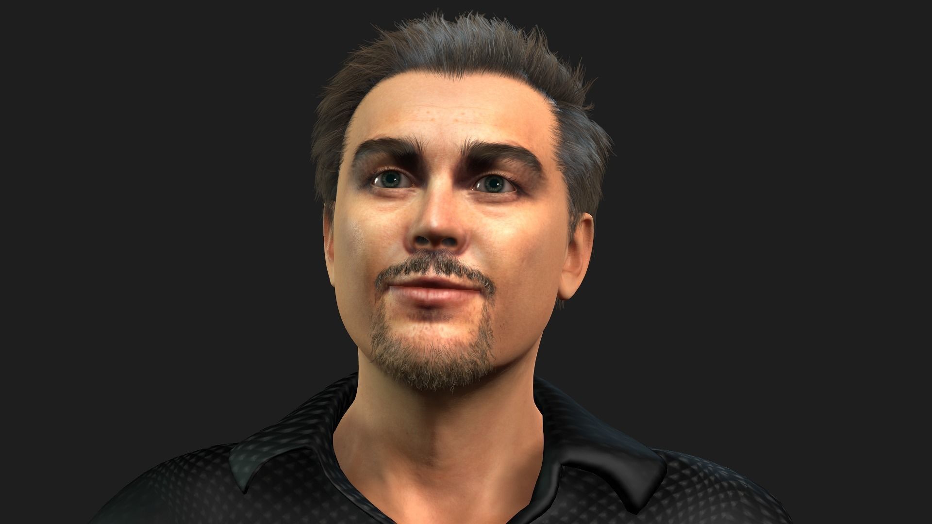 Leonardo DiCaprio 3D Rigged model ready for animation 3D model_3