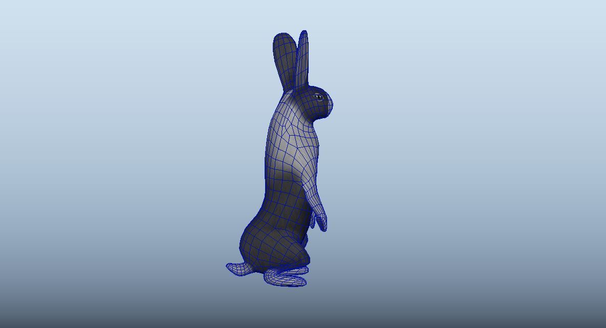 Rabbit Animated VFX Grace Low-poly 3D model_4