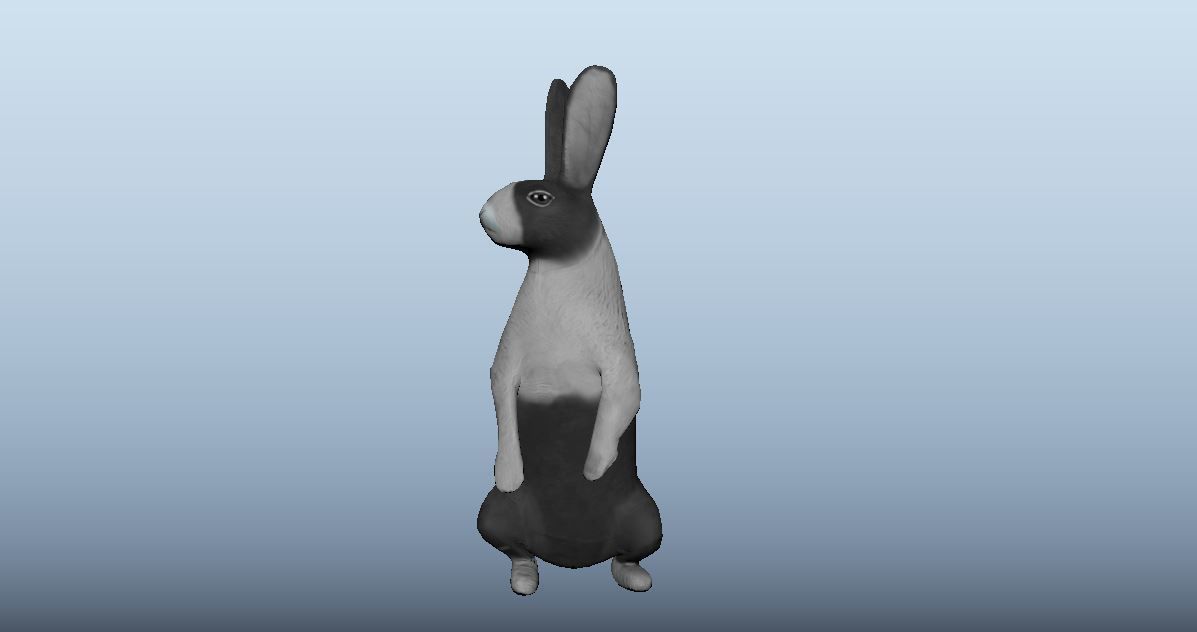Rabbit Animated VFX Grace Low-poly 3D model_11