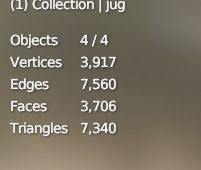 Stylized Digital Handpainted Jug prop Game-ready Low-poly Low-poly 3D model_7