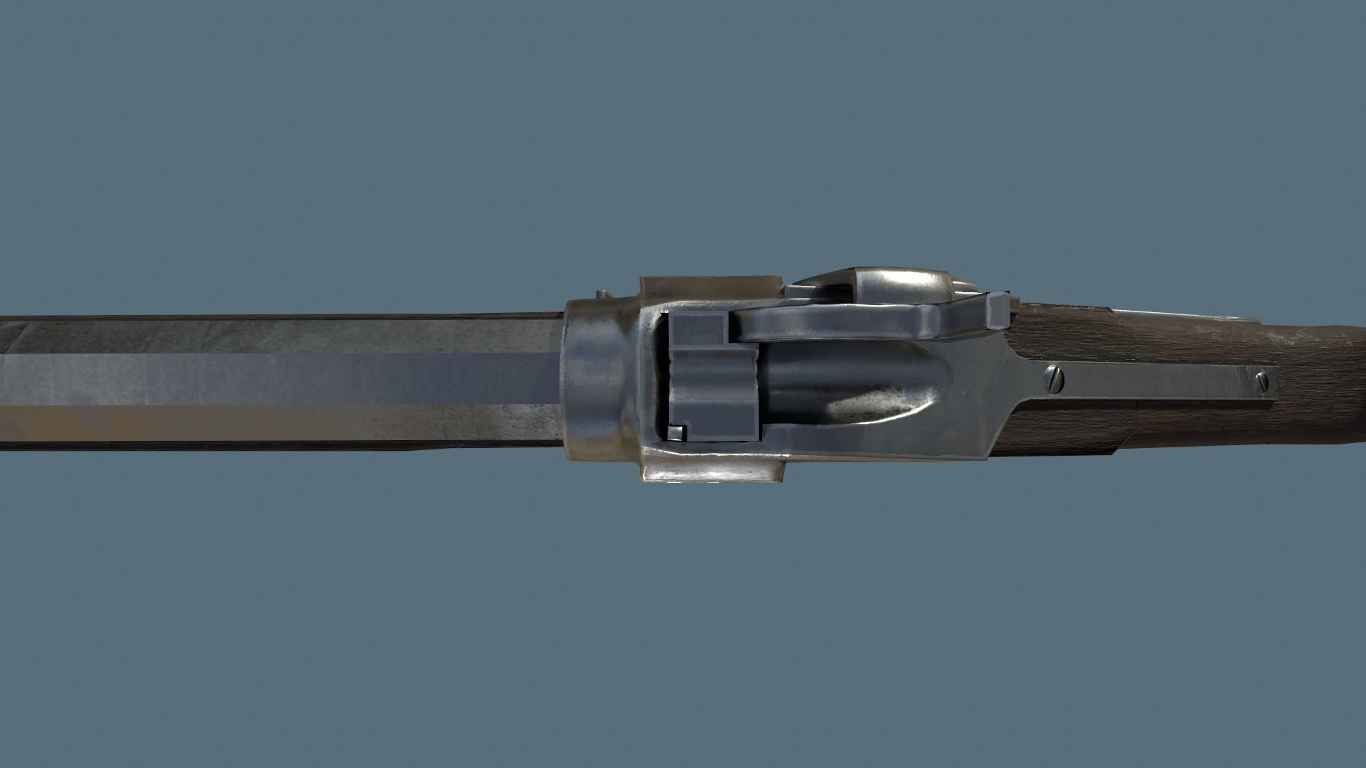 3D model Sharps rifle simple low-poly model VR / AR / low-poly | CGTrader