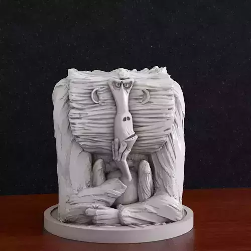 Monkey statuette