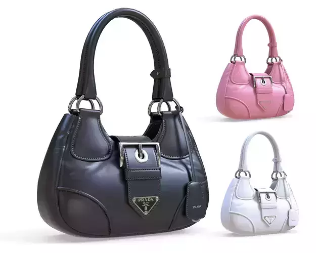 Prada Moon padded Nappa Leather Bag Low-poly 3D model
