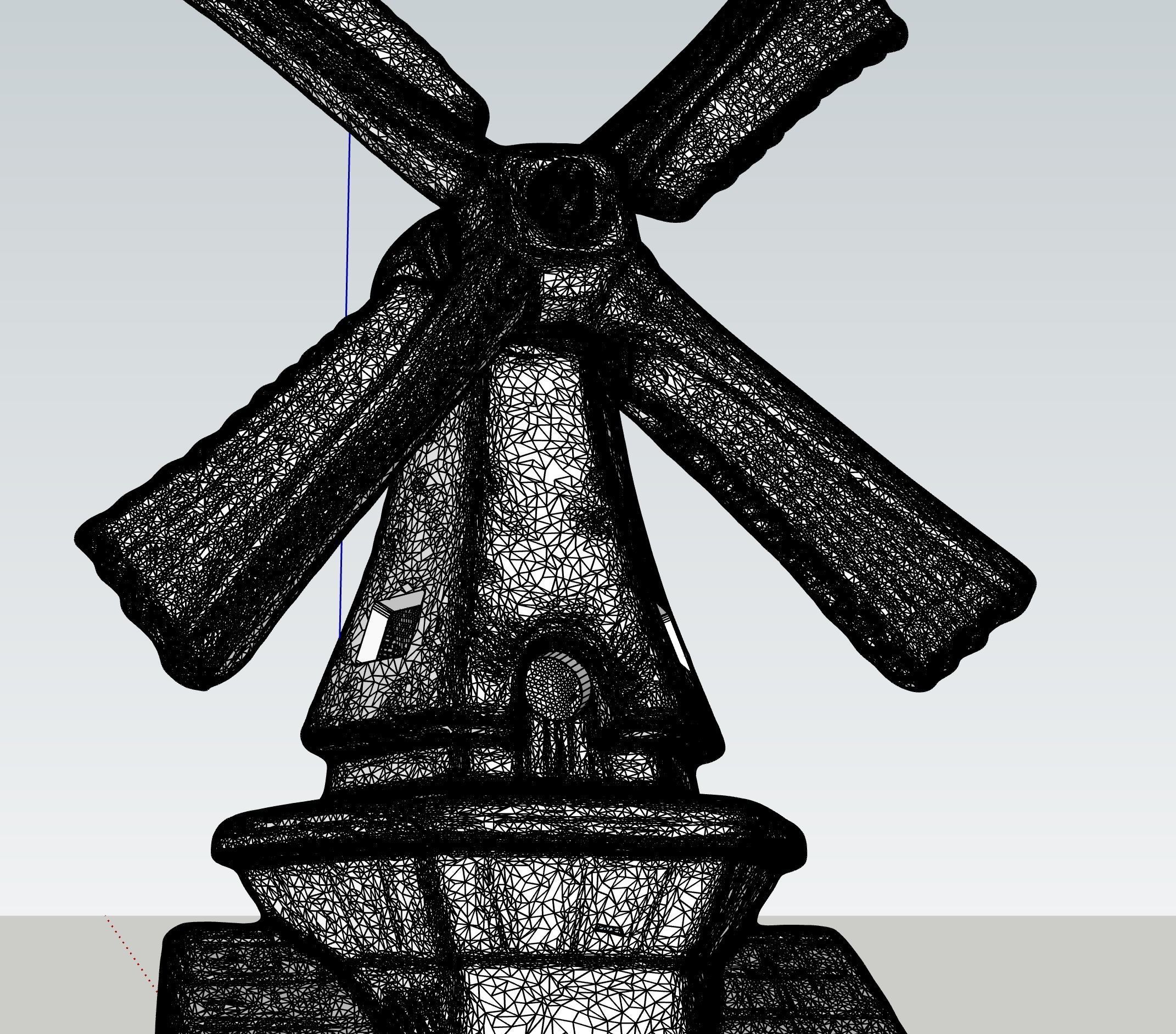 Holland Dutch Netherlands Windmill 3D SCAN 3D model_2
