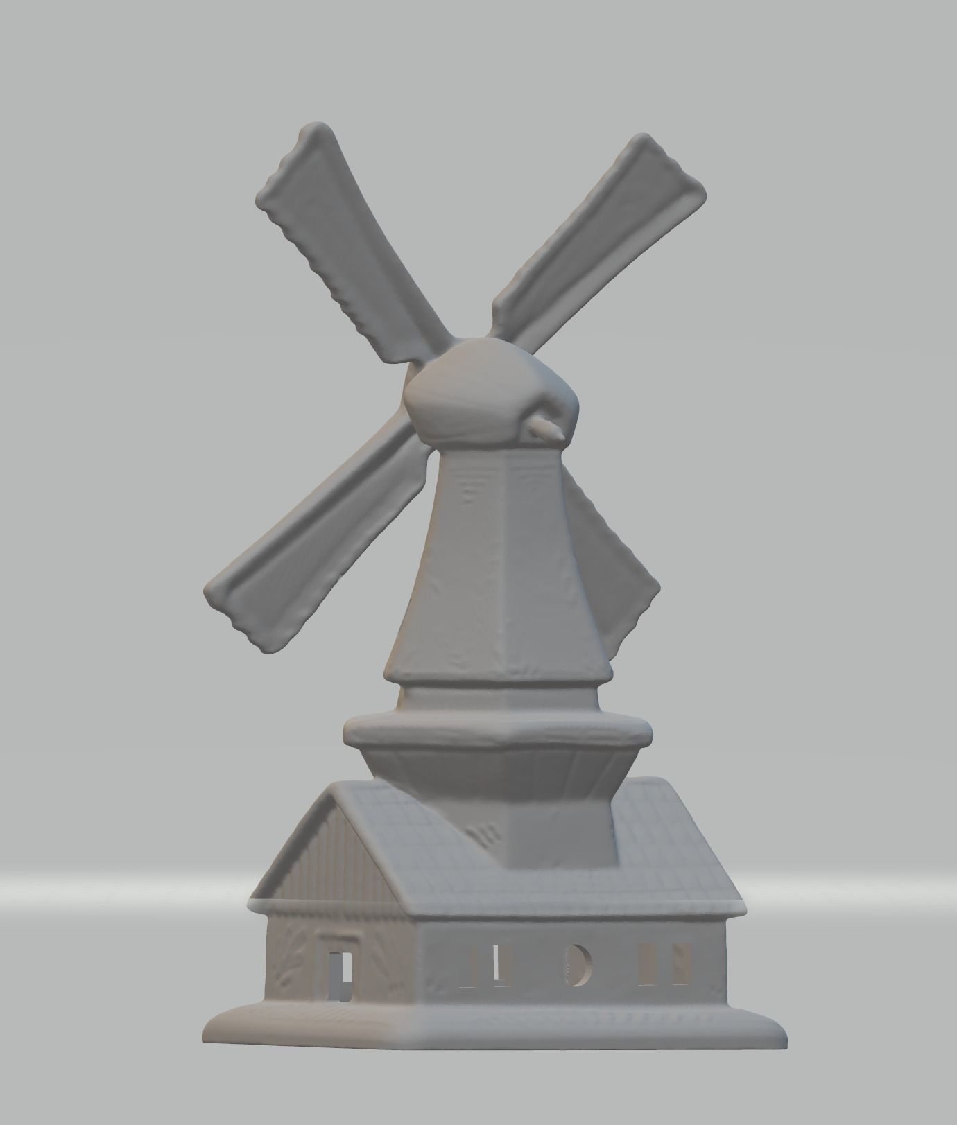 Holland Dutch Netherlands Windmill 3D SCAN 3D model_1