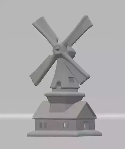 Holland Dutch Netherlands Windmill 3D SCAN 3D model