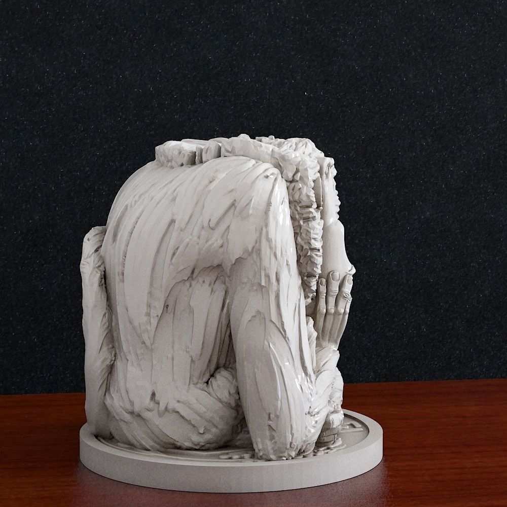 Monkey moneybox 3D print model_2
