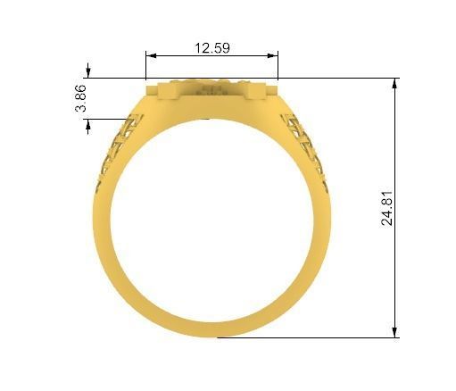 Ring Man caballo horseshoe herradura Horse C3D 3D print model_4