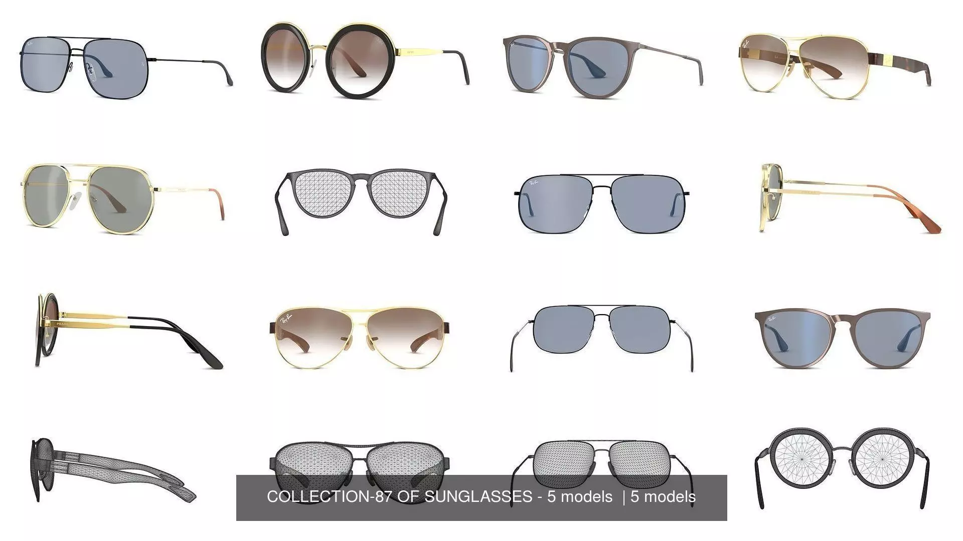 COLLECTION-87 OF SUNGLASSES - 5 models _0