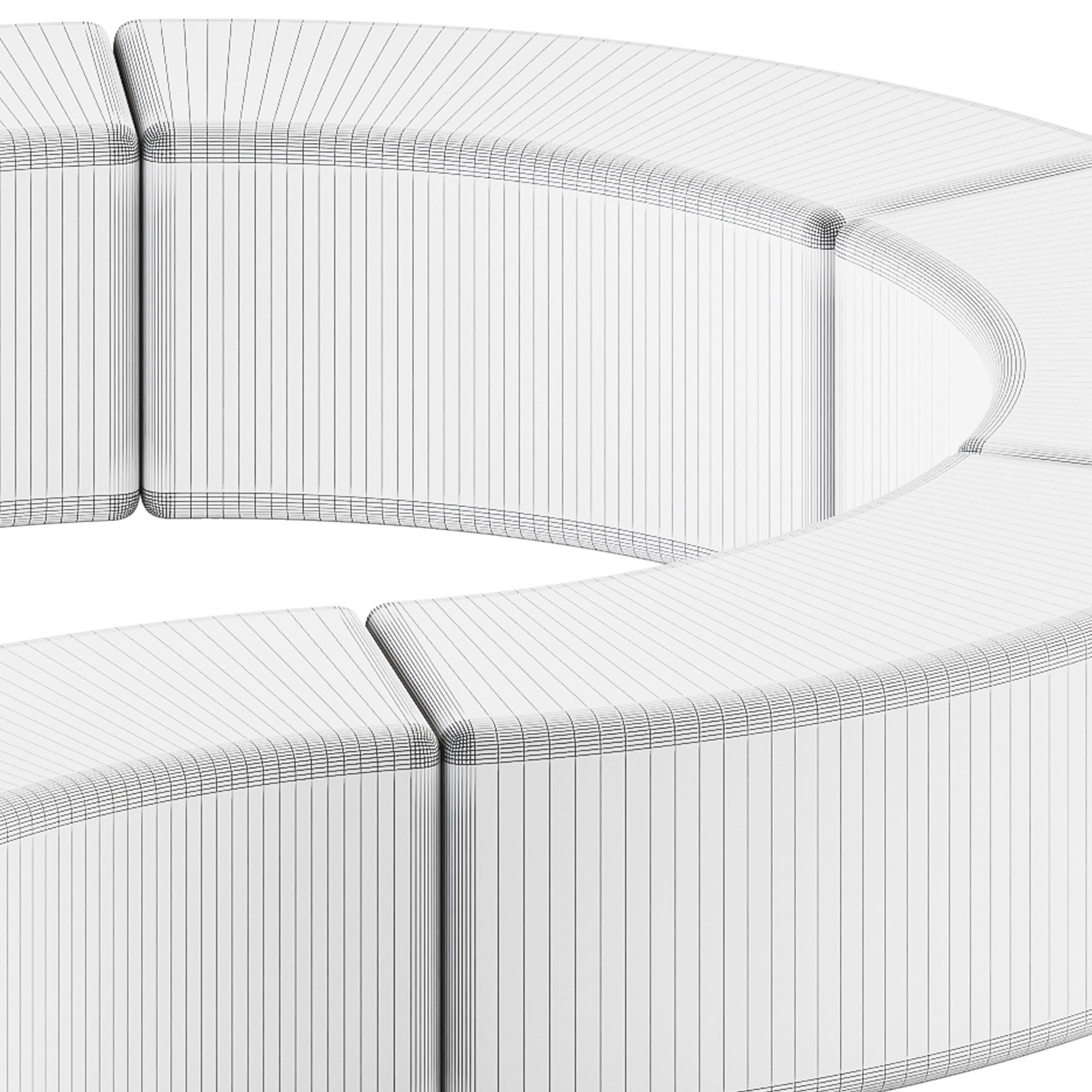 SOFT SNAKE Bench by Slide Design 3D model_4