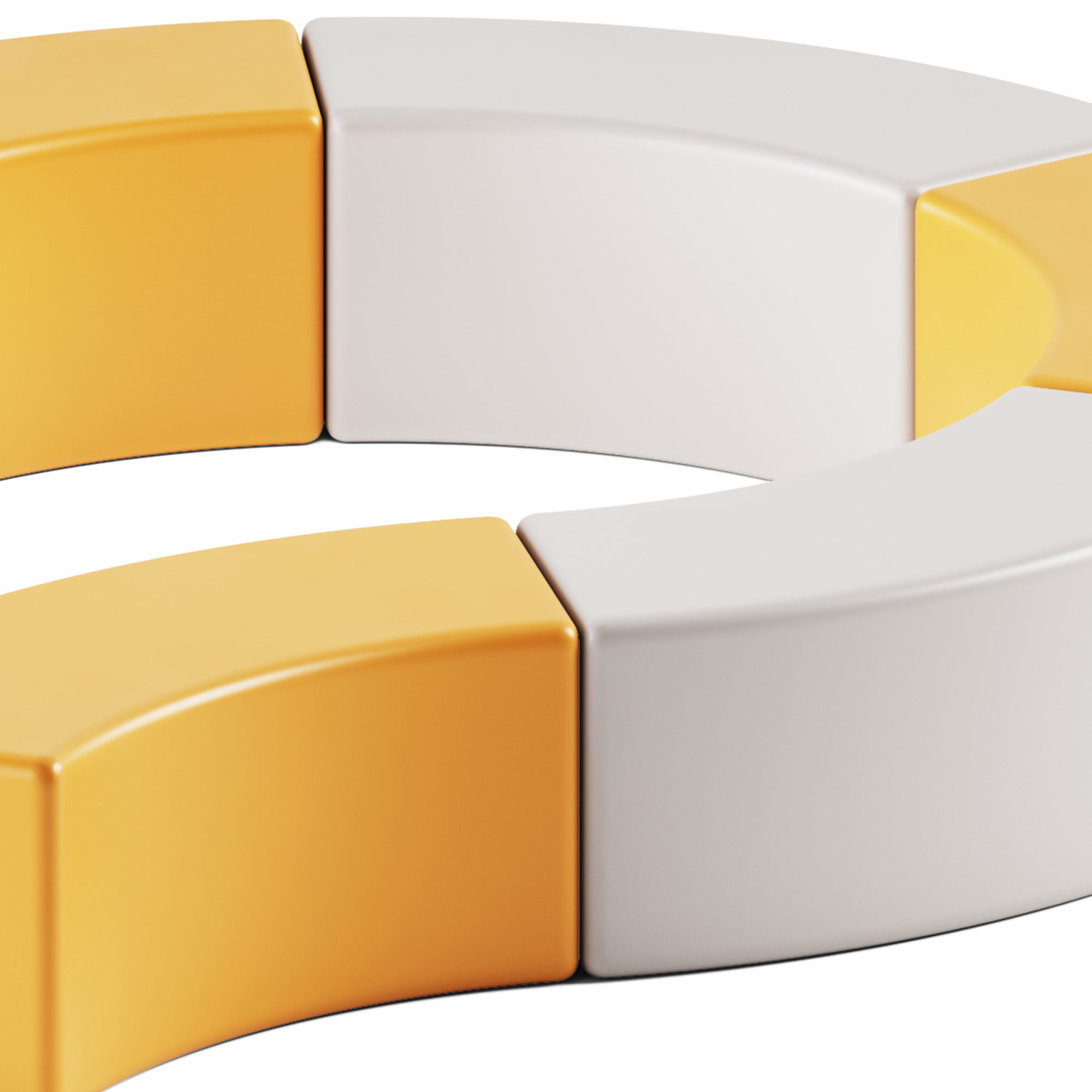 SOFT SNAKE Bench by Slide Design 3D model_2