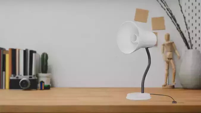 Table Lamp for bedroom or office Low-poly 3D model