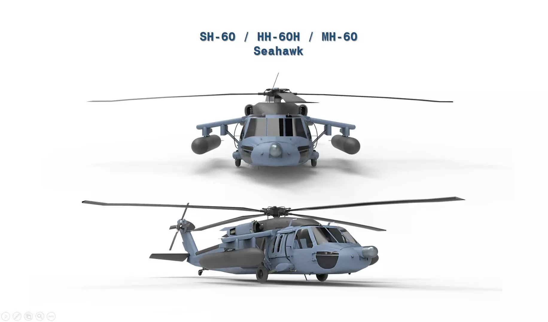 SH 60 HH 60 MH 60 3D model_0