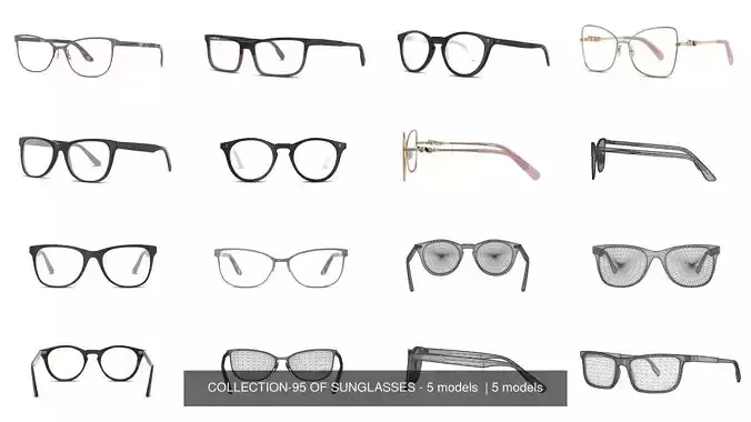 COLLECTION-95 OF SUNGLASSES - 5 models  