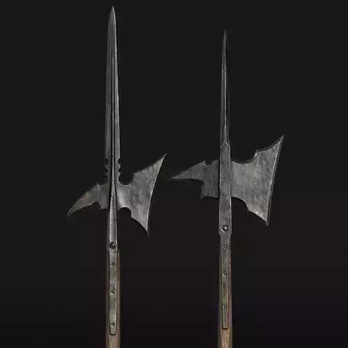 Medieval Halberd - PBR Asset