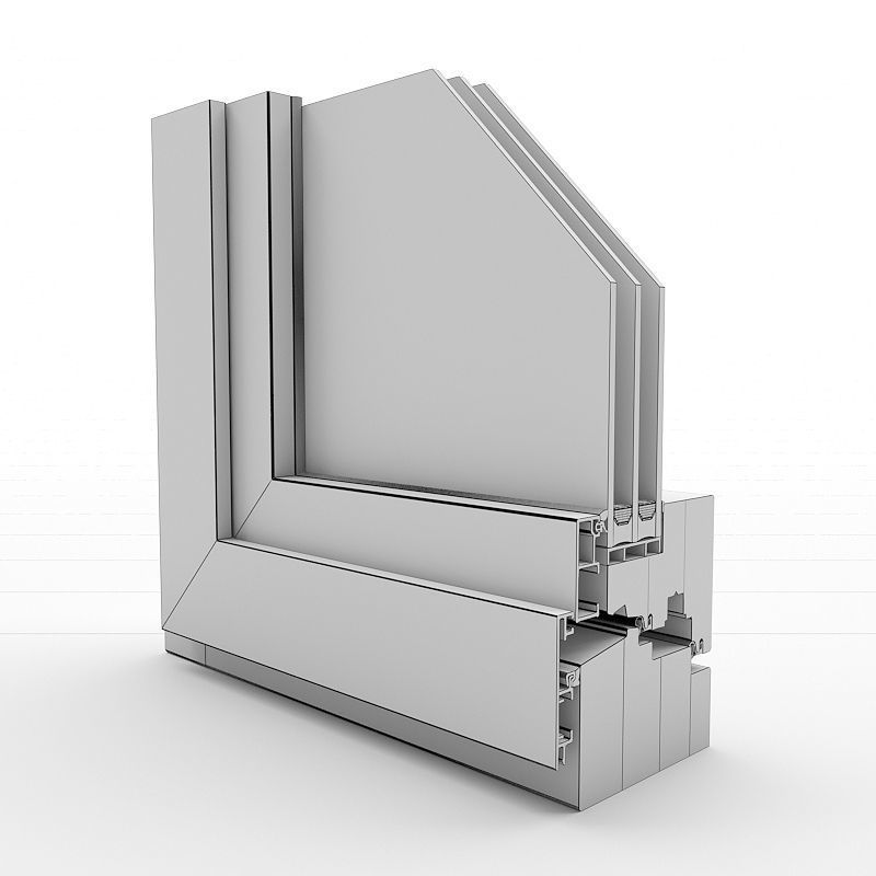 Window section 3D model_8