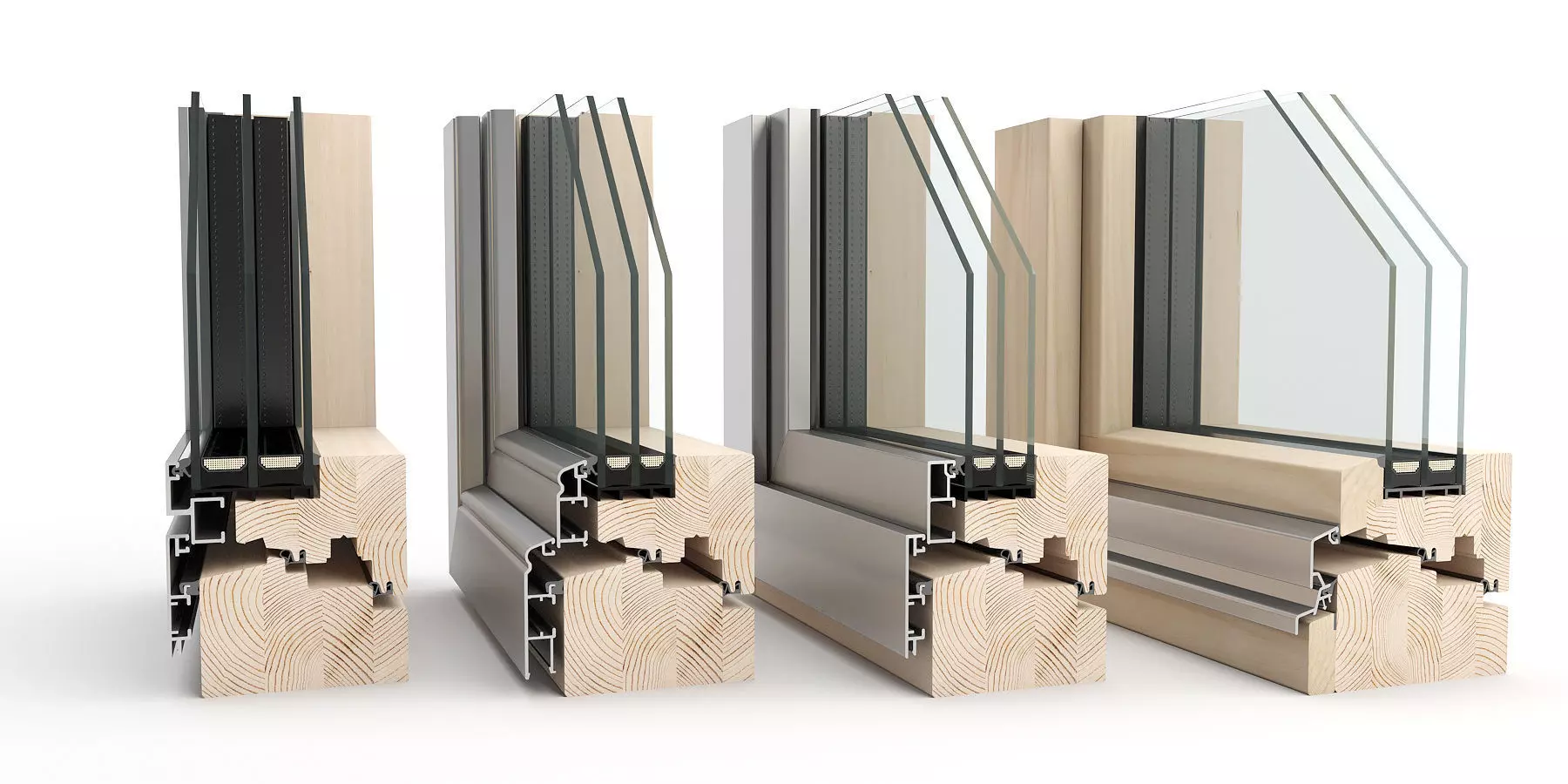 Window section 3D model_0